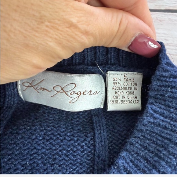 Vintage embroidered cotton cardigan - Picture 2 of 4